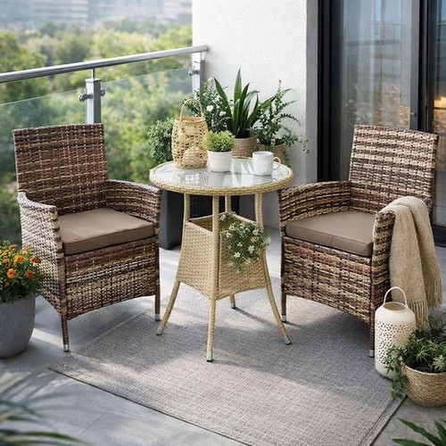 Polyrattan gartenmöbel set - polyrattan,