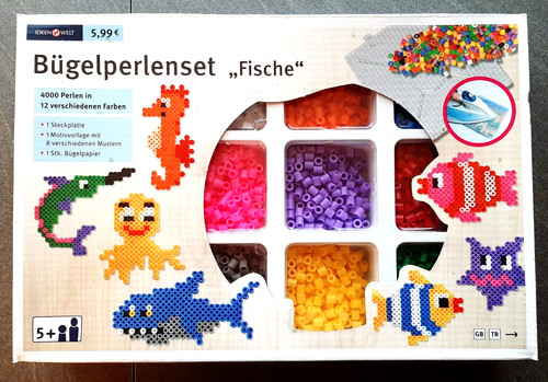 4000 bügelperlen set - bügelperlen, fische