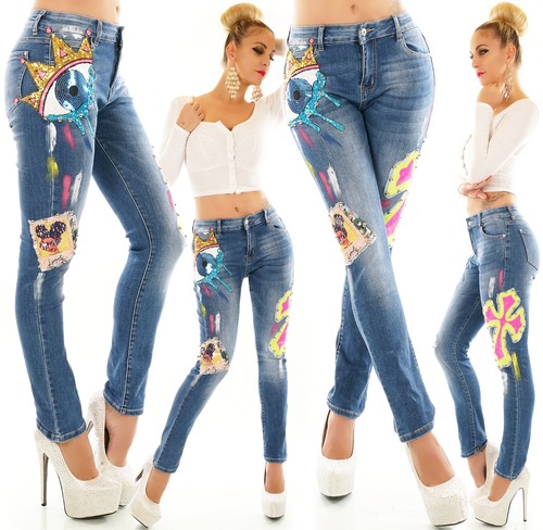 Damen jeans hose designer - hose,