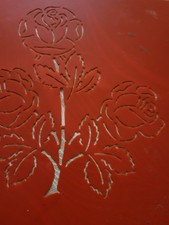 Torten Deko Schablone Rosen