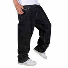 Herren Hip-Hop Rap Jeans Baggy