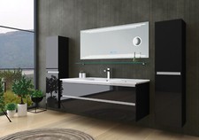 Badmöbel Set Schwarz