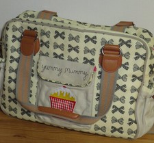 Pink Lining Yummy Mummy Wickeltasche Navy Bows Heritage Kollektion