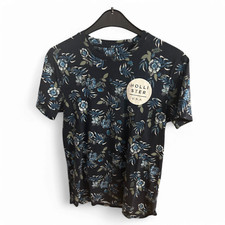 : ? Hollister T-Shirt Herren M – Floral & Logo-Look ?