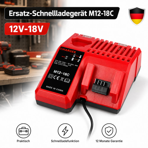18v rapid charger - 12-18v, m12-18c