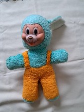 Plüschtier Stofftier mit Gummigesicht-DDR-Spielzeug