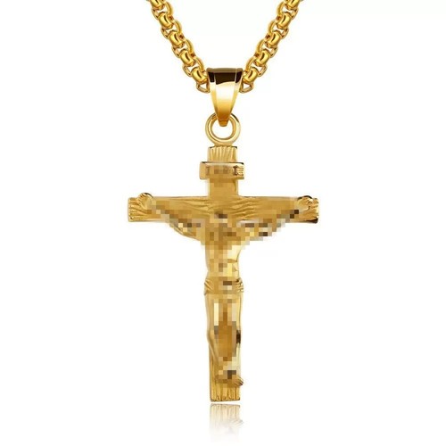 Kreuz halskette herren - kreuz,