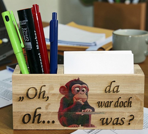Notizzettelhalter eiche mit - eiche,