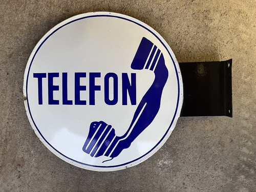 Telefon ausleger emailschild - ausleger,
