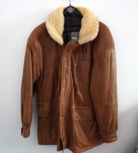 Halblange lederjacke von - lederjacke,