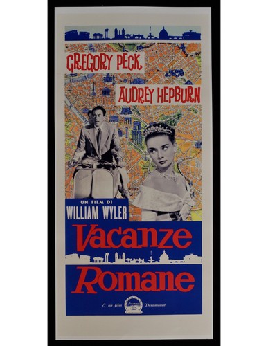 Plakat vacanze romane audrey - plakat,