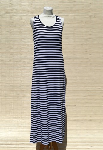 Geringeltes maxikleid smile - geringeltes,