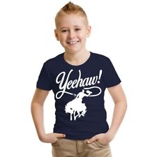 Kinder T-Shirt COWBOY Motiv Yeehaw Western Country Pferde Lasso Reiter Geschenk