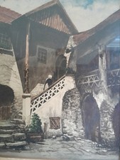 Aquarell von Karl Richter, Signiert K.R. 46 rückseitig Titel und voller Name