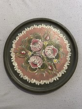 Wandteller Holz handbemalt