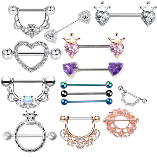 Brustwarzenpiercing barbell - brustwarzenpiercing,
