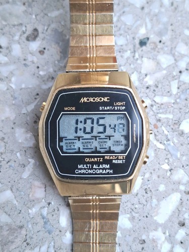 Vintage microsonic digitaluhr - vintage,