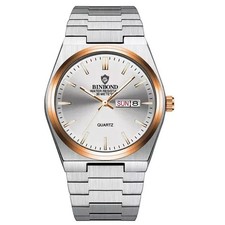 Herrenuhr Armbanduhr Herren Uhr Männer Edelstahl Datum Wasserdicht Luxus Quarz