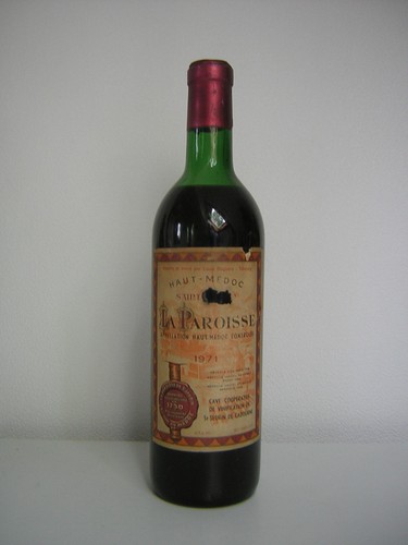 Wein 1971 paroisse haut - wein,