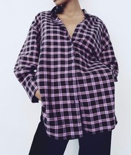 ZARA Oversize Hemd Bluse Gr. L