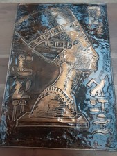 Kupfer Relief Bild Nofretete -