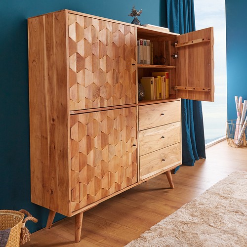 Massivholz highboard mystic - highboard,