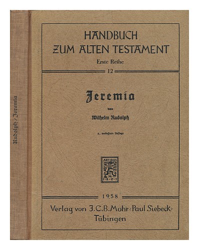 Rudolph wilhelm 1891 jeremia - wilhelm, (1891