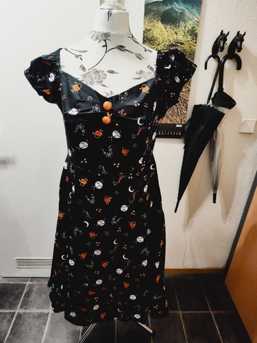 Vintage gothic kleid petticoat - gothic,