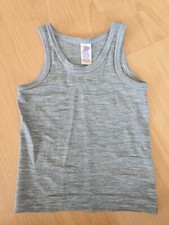 Unterhemd Engel Schurwolle Seide grau Gr. 104