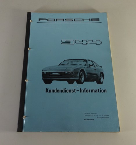 Werkstatthandbuch porsche 944 - porsche,