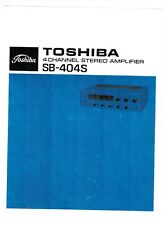Toshiba Bedienungsanleitung user manual für SB - 404S  Copy