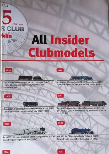 Märklin sonderdruck alle - sonderdruck,