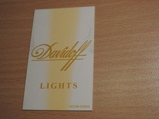 Davidoff Ligh...  Einsteckkarte Zigarettenautomat   Original 4,7x7,9 cm