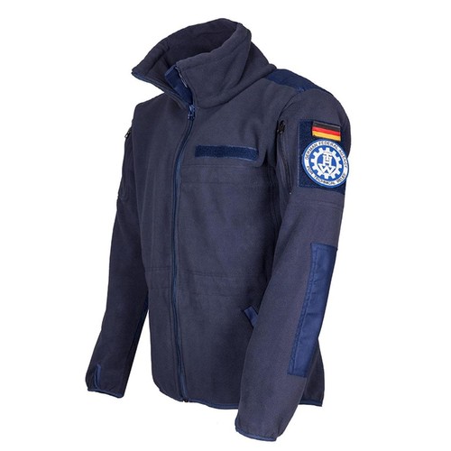 Thw fleecejacke blau rubber - fleecejacke, blau,