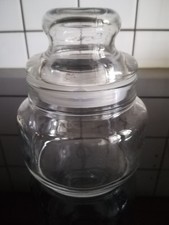 Bonboniere RUND DECKEL GLAS LUFTDICHT