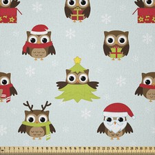 Eulen Microfaser Stoff als