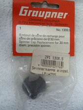 Graupner 1308.5 Spinnerkappe einzeln für Präzisionsspinner 30 mm schwarz