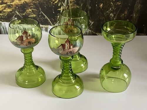 Weinrömer gläser grün - weinrömer,