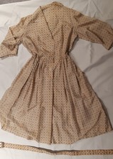 Vintage 50s 1940s 80s WWII Wartime Style Tee Dress Reinactment Swing Dance Gr. M