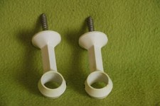 Gardinenstangen-Halter - weiß