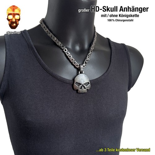 Großer skull anhänger - großer,