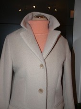 NEUw. Hessnatur Mantel Gr. 36 Schurwolle 100% Alpaka Seide  Beige NP 700€