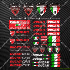 DUCATI MONSTER CORSE Motorrad Aufkleber Sticker Tank Verkleidung Badge HELM