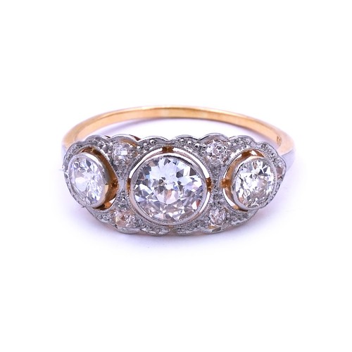 Art deco diamant ring - 1.56,