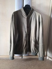 Herren Jacke Gr 56 Ziegen Velour Ultsch Echtleder Übergang Grün Herrenjacke 