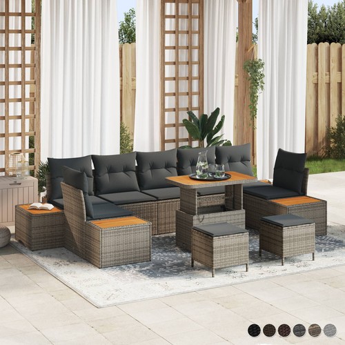 Garten lounge set poly rattan - poly,