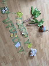 Dschungel Deko Kindergeburstag/girlande/tiere/baby/luftballon