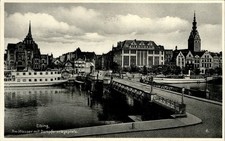AK GRUSS AUS WESTPREUSSEN ELBING DAMPFERANLEGEPLATZ 1937