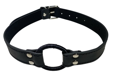 Bdsm bondage leder ring - o,