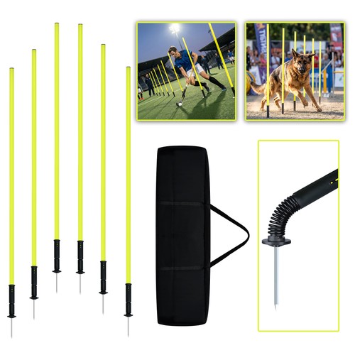Slalomstangen set 150cm - 6x, slalomstangen-set